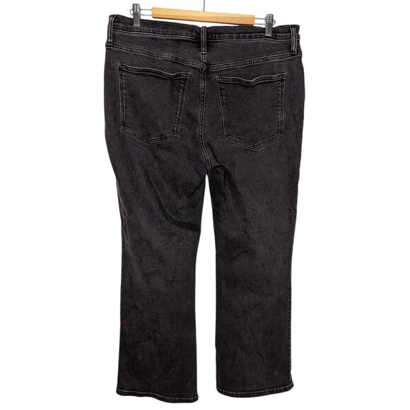 Madewell Mid-Rise Kick Out Jeans Dark Gray Black Size 32 Stretch - Picture 2 of 5